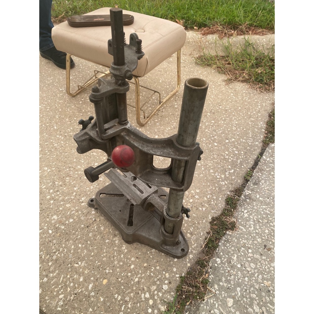 Vintage Cast Iron Drill Press Stand Industrial Heavy Duty Workshop‎ Tool Base
